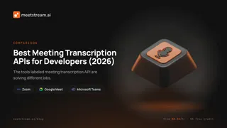 Best Meeting Transcription APIs for Developers (2026)