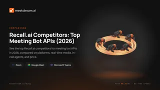 Recall.ai Competitors: Top Meeting Bot APIs (2026)