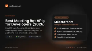 Best Meeting Bot APIs for Developers (2026)