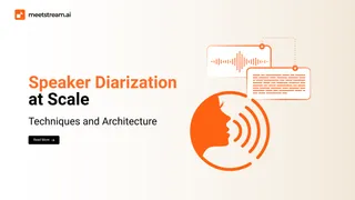 Speaker Diarization: Techniques, Architecture, and API Guide