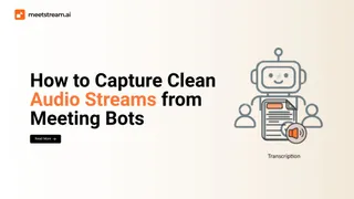 Capturing Audio Streams from Meeting Bots via WebSocket