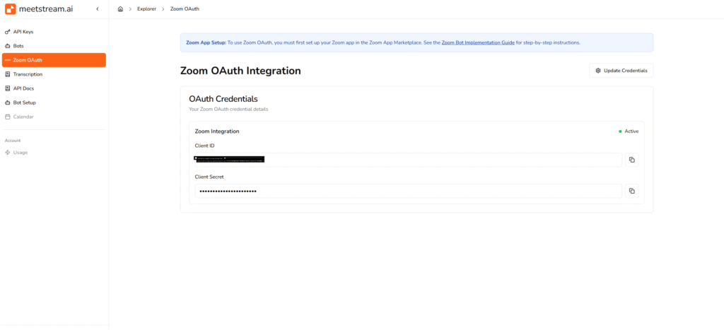 zoom bot meetstream x467 diagram for Zoom Recording API: Automate